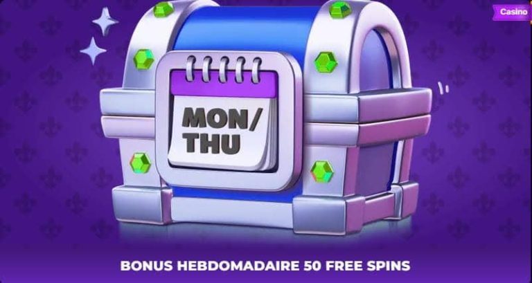 Royal Game Casino bonus hebdomadaire