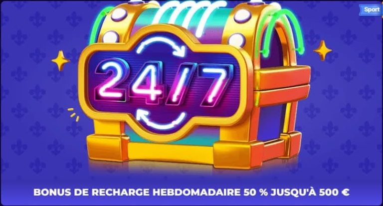 Royal Game Casino bonus recharge hebdomadaire