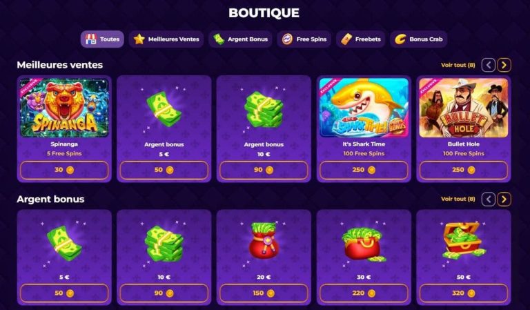 Royal Game Casino boutique